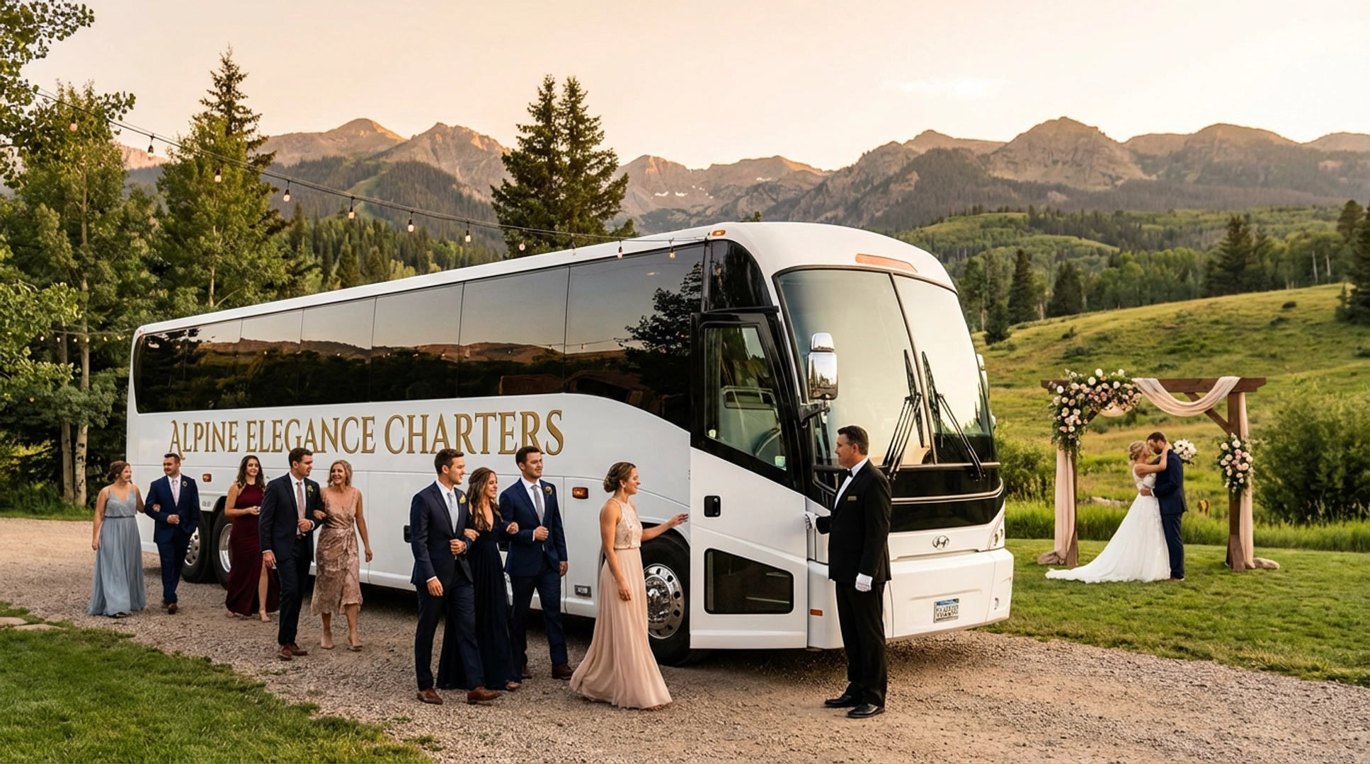 Denver wedding charter bus service for guests